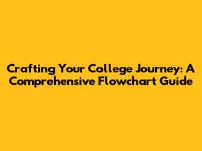 Crafting Your College Journey: A Comprehensive Flowchart Guide