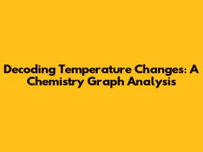 Decoding Temperature Changes: A Chemistry Graph Analysis
