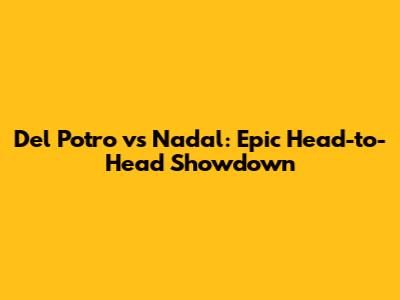 Del Potro vs Nadal: Epic Head-to-Head Showdown