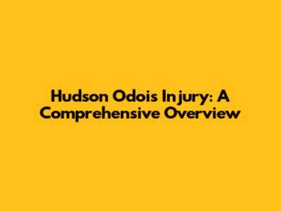 Hudson Odoi's Injury: A Comprehensive Overview