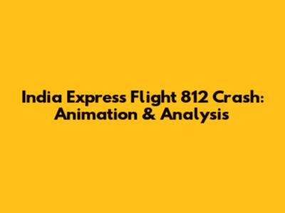 India Express Flight 812 Crash: Animation & Analysis