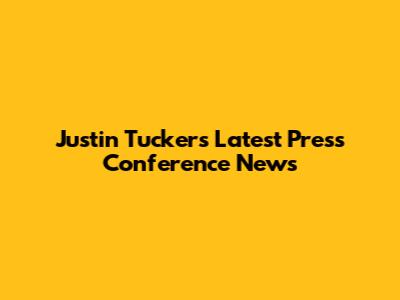 Justin Tucker's Latest Press Conference News