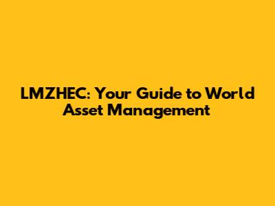 LMZHEC: Your Guide to World Asset Management