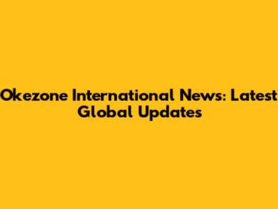 Okezone International News: Latest Global Updates