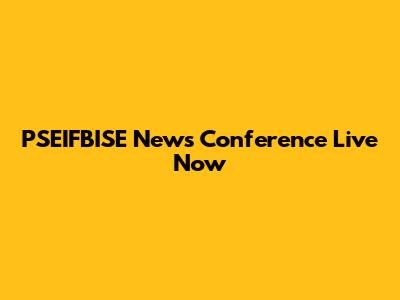 PSEIFBISE News Conference Live Now