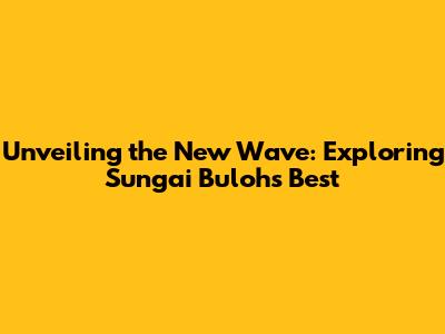Unveiling the New Wave: Exploring Sungai Buloh's Best